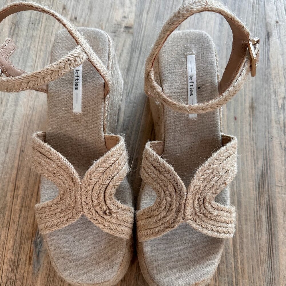 Lefties Open Toe Wedge Espadrille